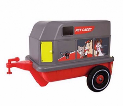 Bild zeigt: BIG Bobby-Car-Pet-Caddy, rot grau