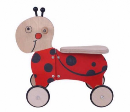 Bild zeigt: KidsBo Rutscher aus Holz Modell Rutschtier Marienkäfer Funny